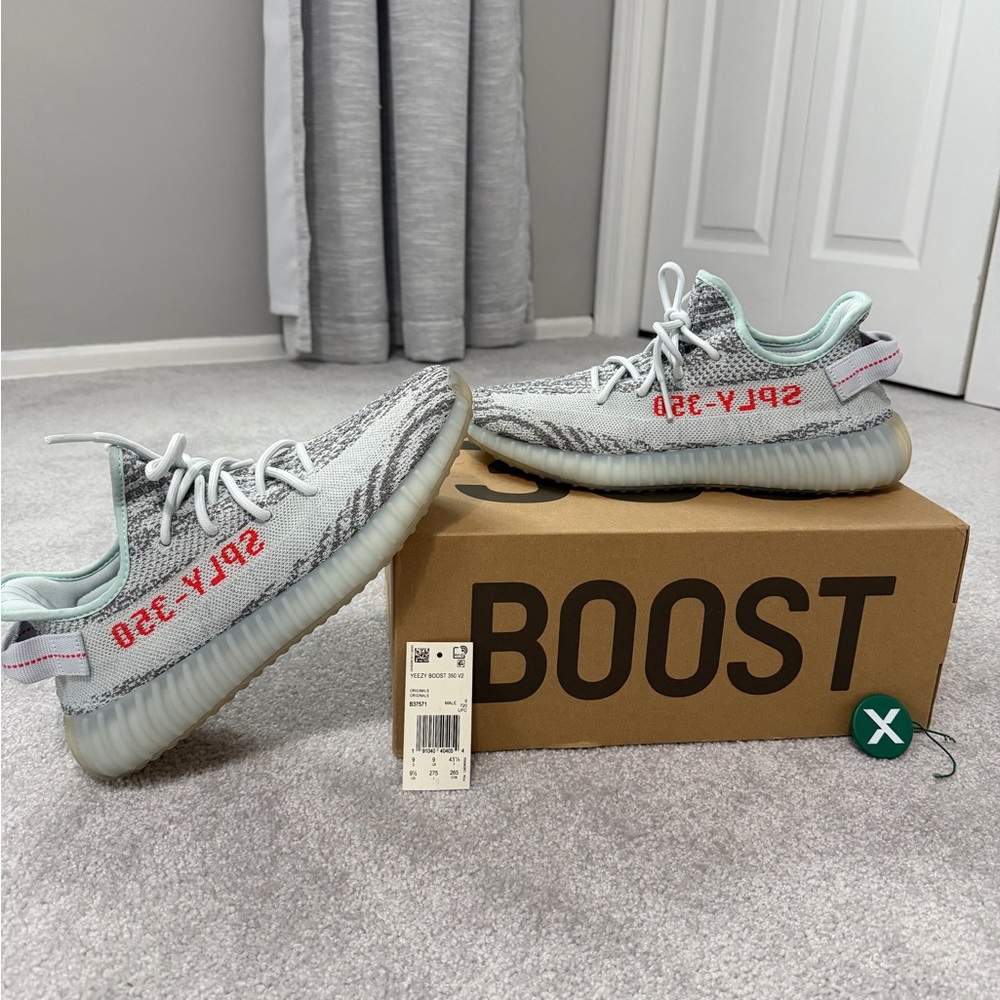 Adidas Yeezy Boost 350 V2 “Blue Tint” Size 9.5 Worn Once